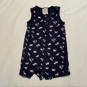 6-9 M Animal print romper